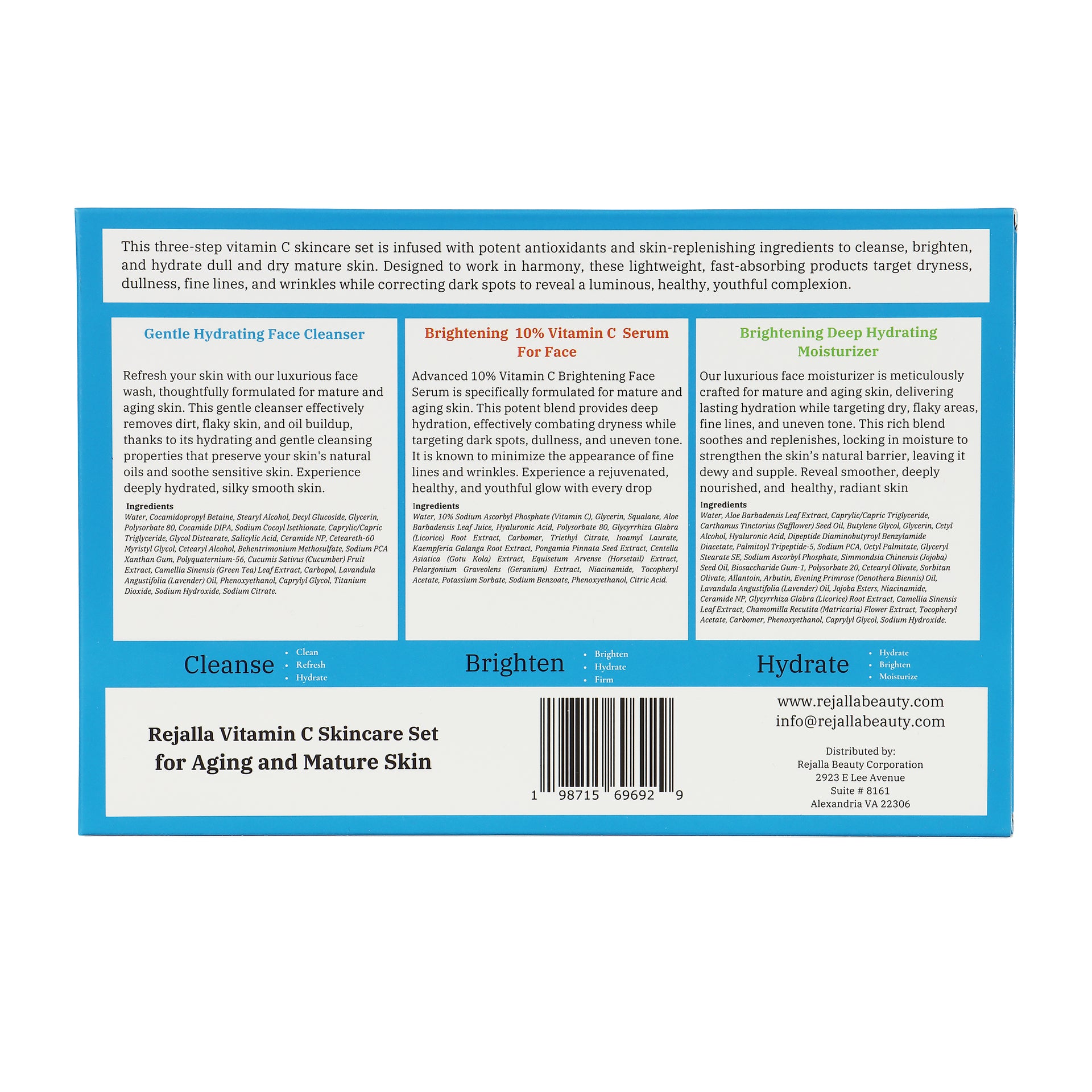 Rejalla Brightening Vitamin C Skincare Set