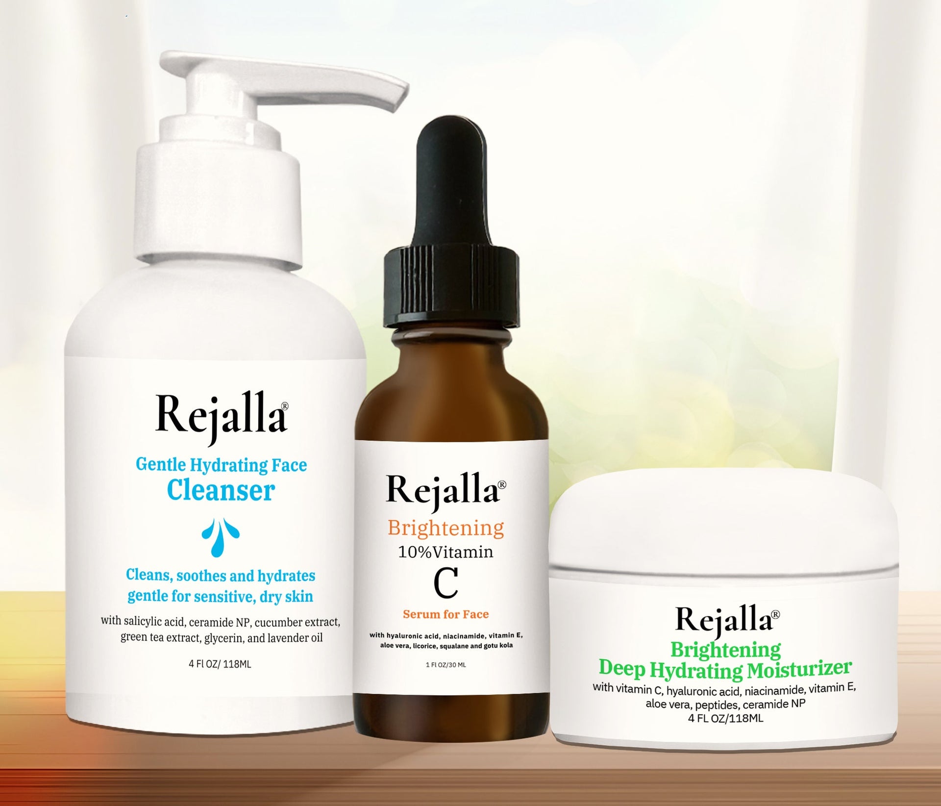 Rejalla Brightening Vitamin C Skincare Set - Rejalla Beauty
